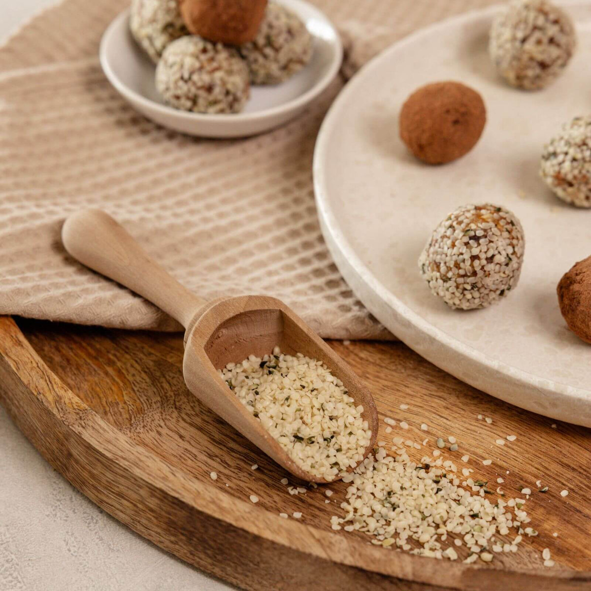 Bio-Hanfsamen geschält