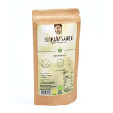 Packung Genussfux Bio-Hanfsamen (geschält) aus eigenem Anbau, Premium-Qualität – ideal als Topping für Smoothies, Joghurt und Brot