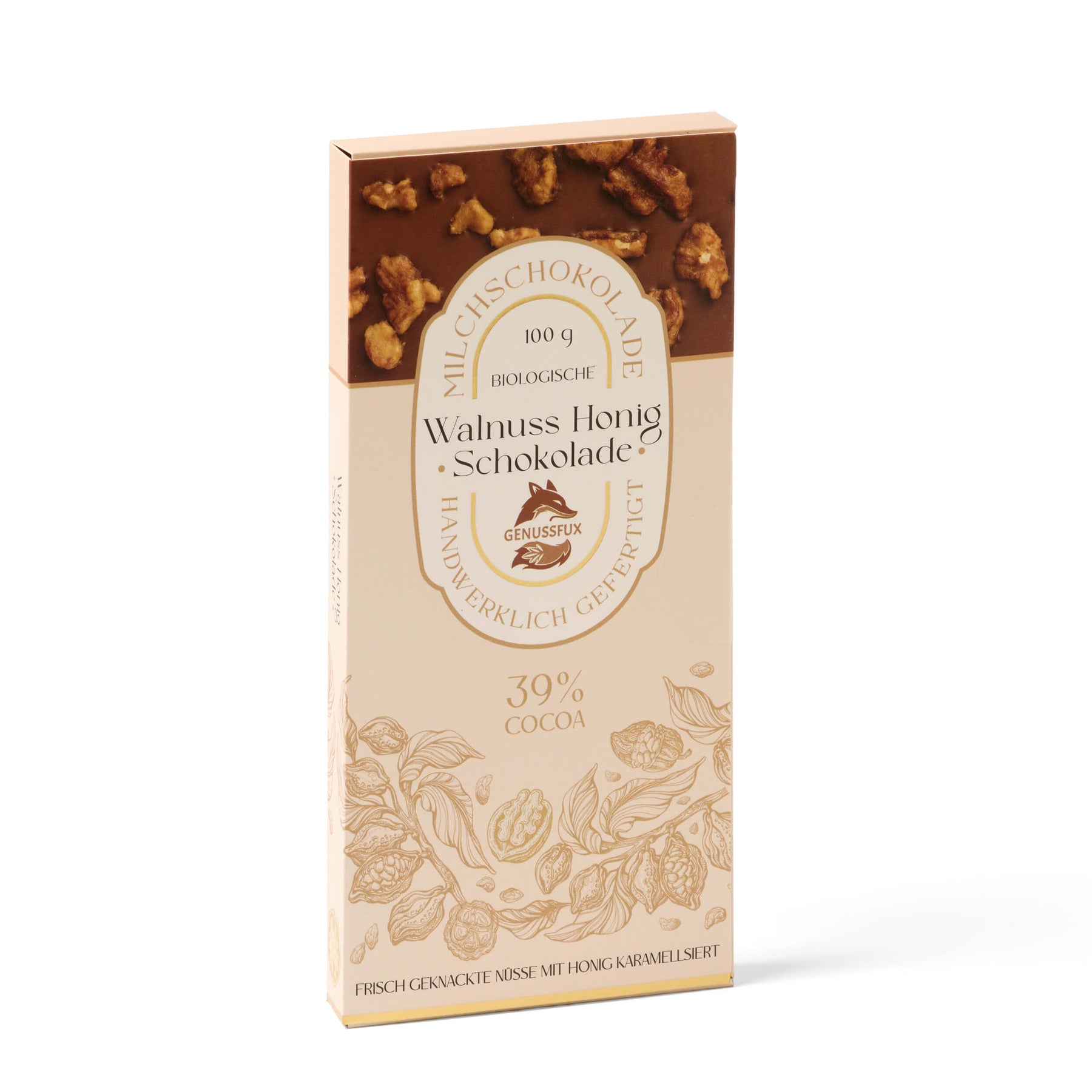 Bio-Walnuss-Honig-Schokolade